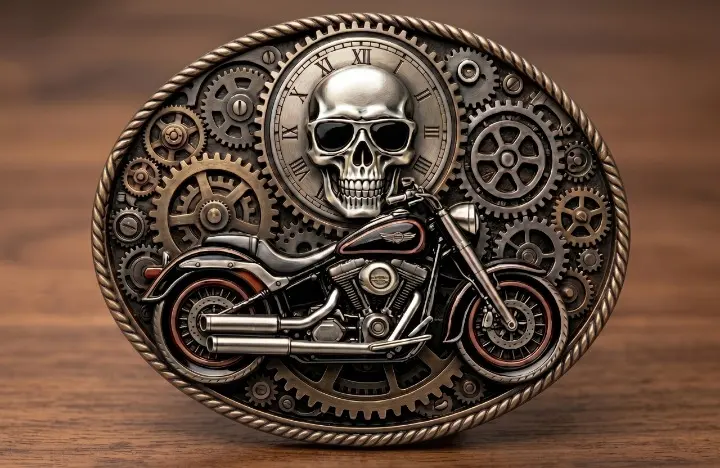 3D Motorcycle Belt Buckles