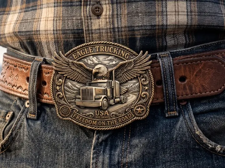 Heritage Eagle Truck Belt Buckle Heritage Eagle Truck Belt Buckle