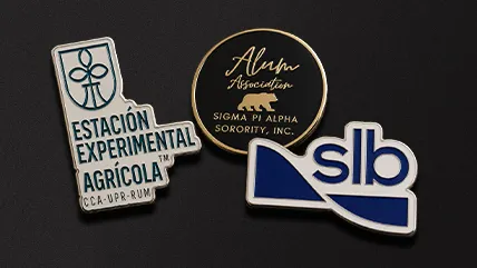 logo pins