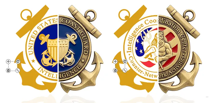 Coast Guard Military Coins Templates Coast Guard Military Coins Templates
