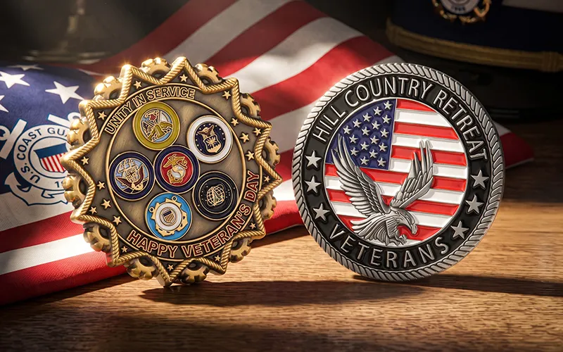 US Coast Guard logo challenge coin US Coast Guard logo challenge coin