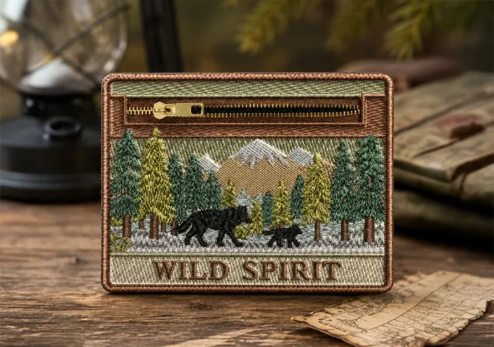Embroidered Wallet