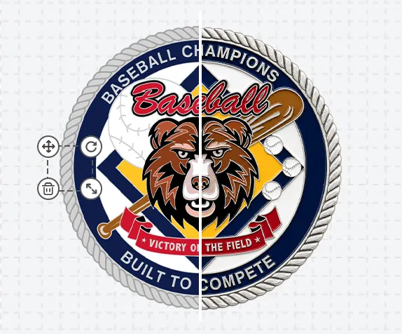 CoachBaseball Coin Template