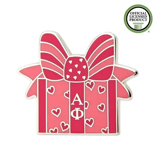 Alpha Phi Gift Box Enamel Pins Alpha Phi Gift Box Enamel Pins