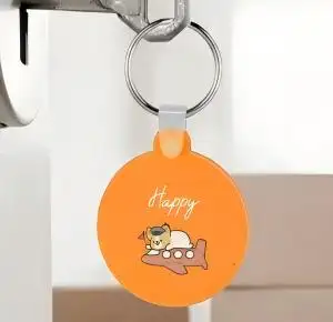 Custom round silicone keychain for Promotional Custom round silicone keychain for Promotional