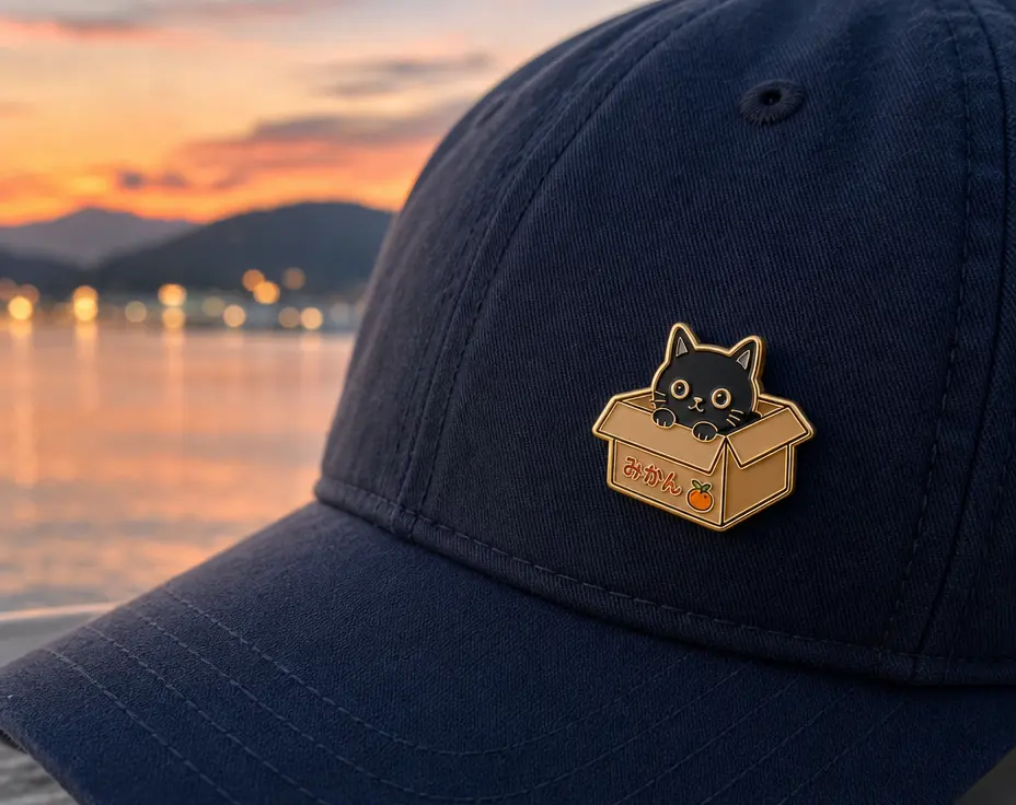 Pins on Baseball Cap