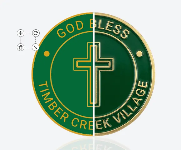 God Bless Custom Pins Template