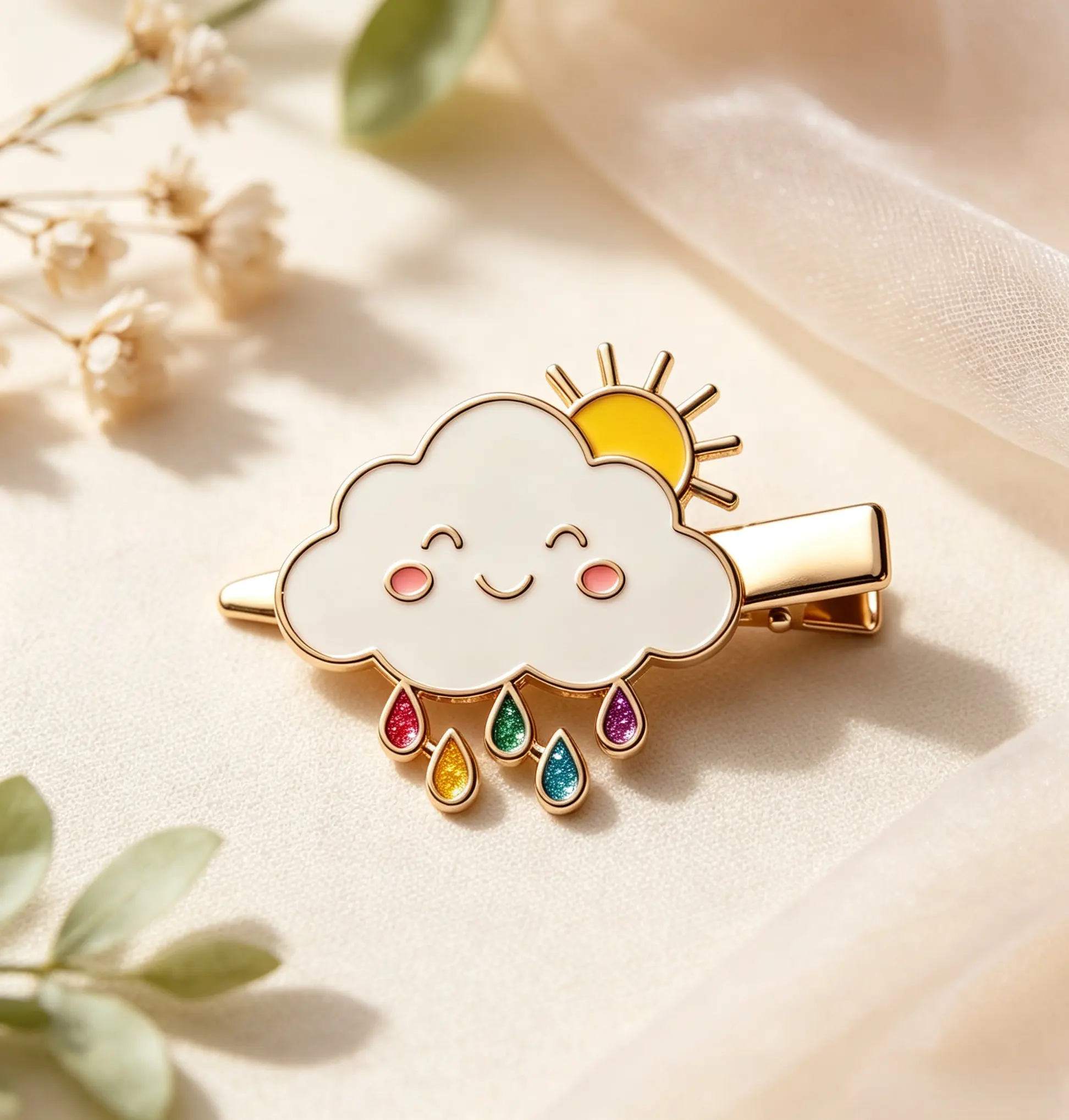 Rainbow Cloud Hair Clip Rainbow Cloud Hair Clip