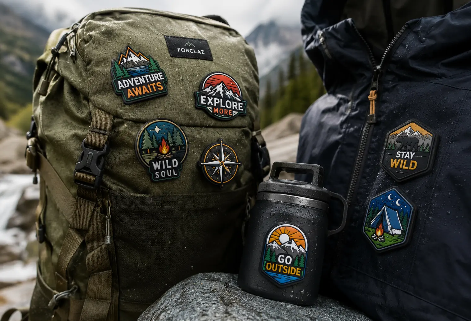 Custom Outdoor & Adventure Gear PVC Pins