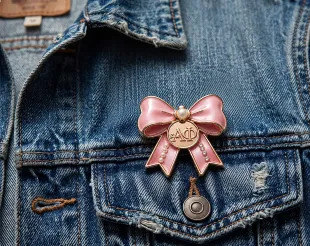 Denim Jacket Accessories with Sorority Pins