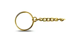 Split Ring with Long Chain of keychains Split Ring with Long Chain of keychains