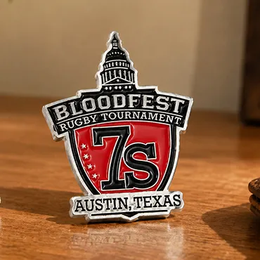 Custom Silver Sports Event Pins