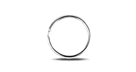 Split Ring Only Sliver of custom keychains Split Ring Only Sliver of custom keychains
