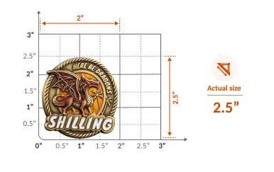 How Lapel Pin Sizes Are Measured