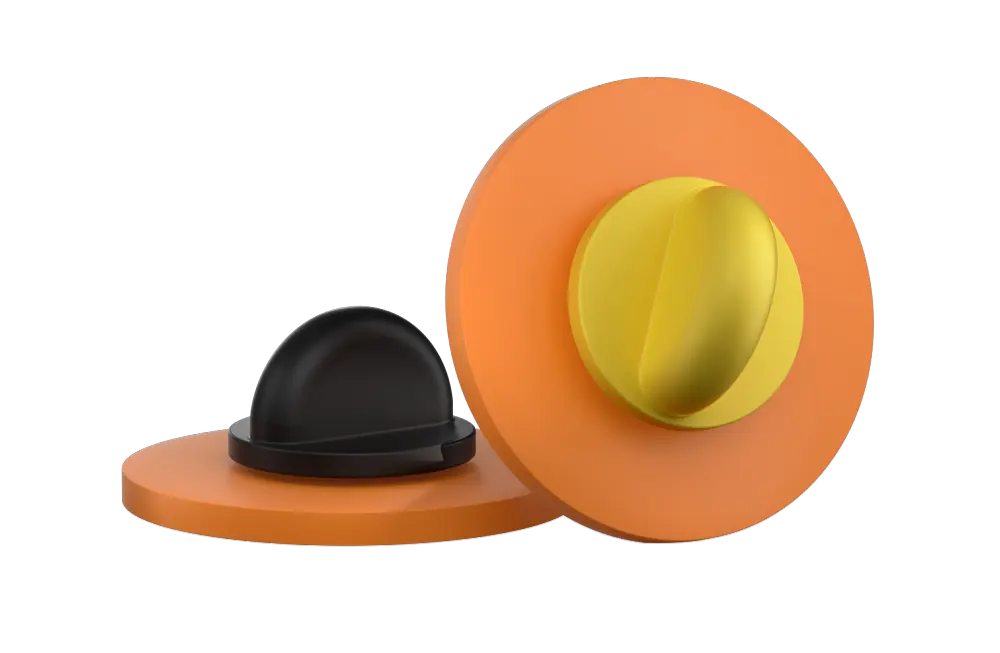 Rubber Pin Backs