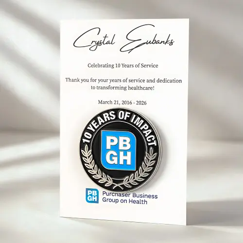 Custom 10-year Service Backer Card
