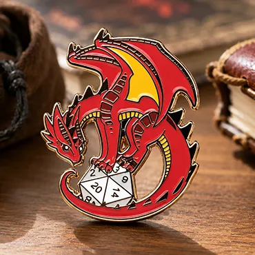 Custom DND Dragon Game Pins