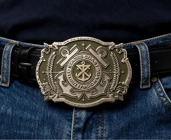 Coast Guard Military Belt Buckle Coast Guard Military Belt Buckle