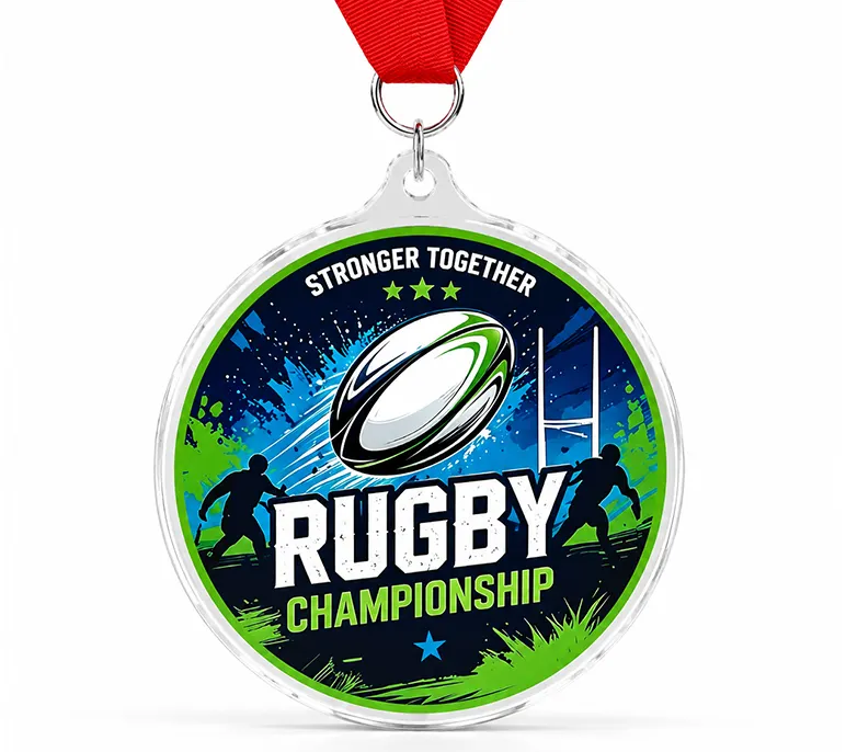 Custom Rugby Championship Medal