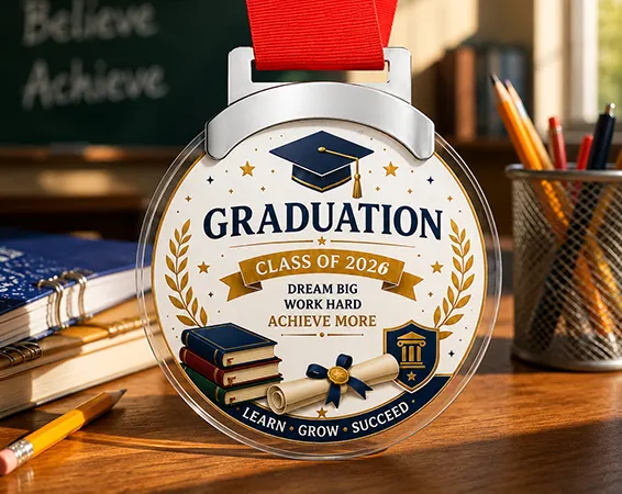 Custom Acrylic Medals for Graduation & School