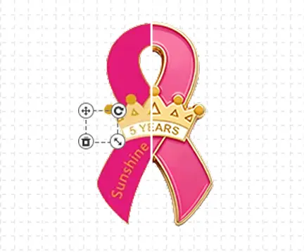 Breast Cancer Sunshine Pins Template