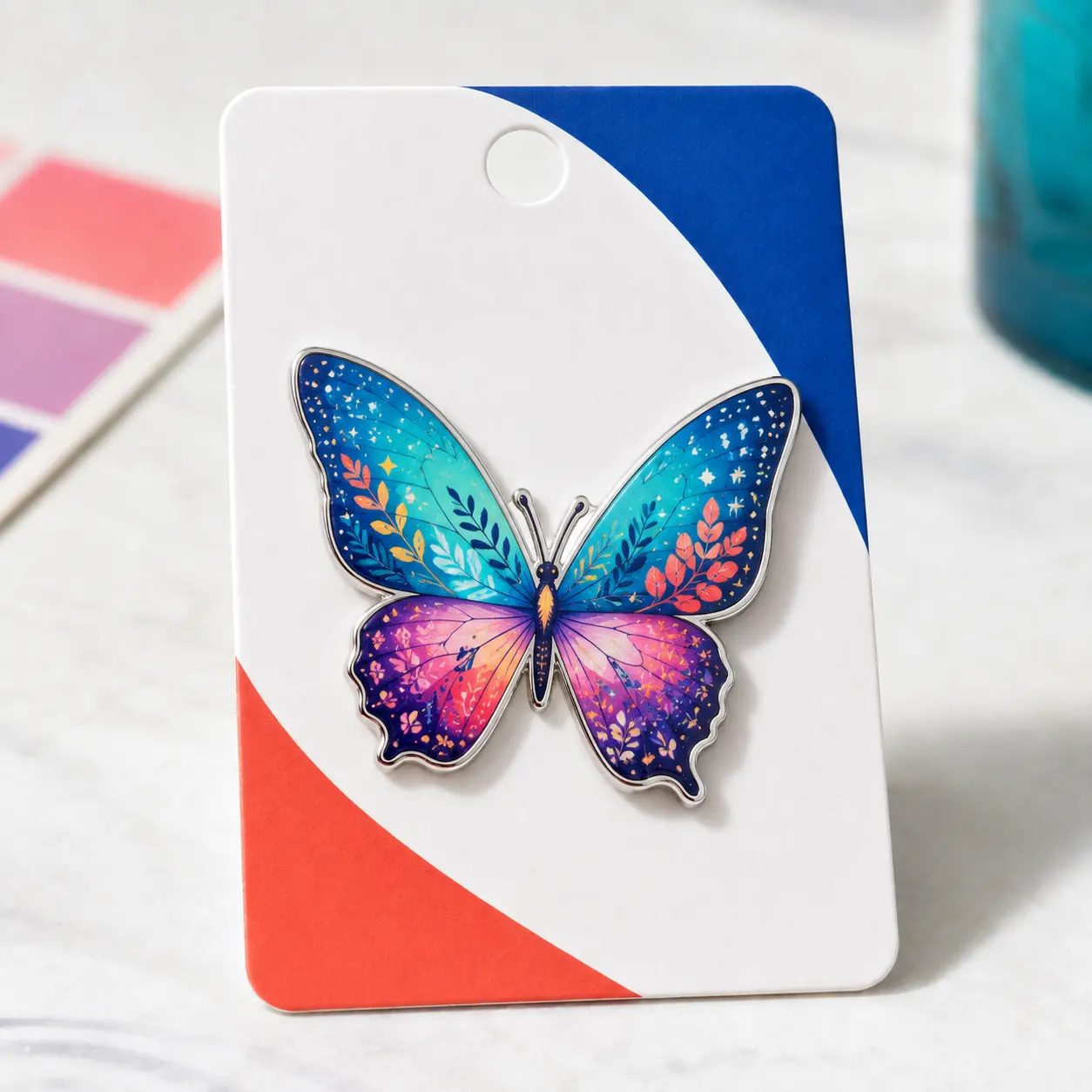 Custom UV Printed Pins with Backer Cards