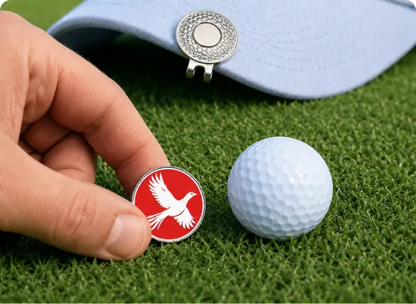 Hat Clip Ball Marker For Accurate Golf Ball Marking Hat Clip Ball Marker For Accurate Golf Ball Marking