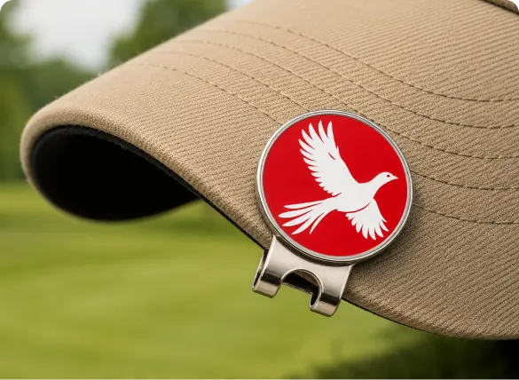 Golf Hat Clip Ball Marker On A Cap For Easy Access Golf Hat Clip Ball Marker On A Cap For Easy Access