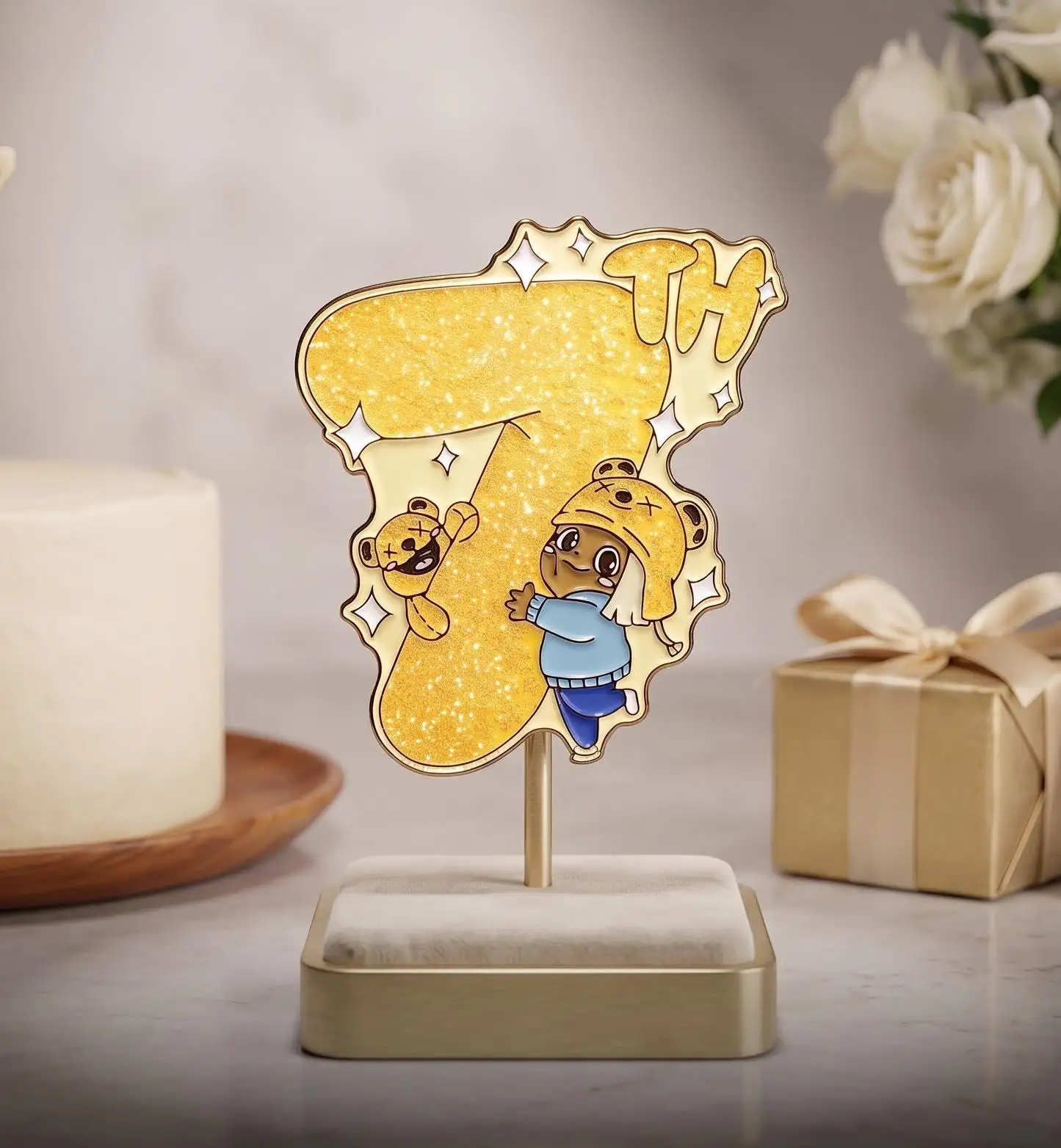 Glitter Pin for Birthday Celebrations Glitter Pin for Birthday Celebrations