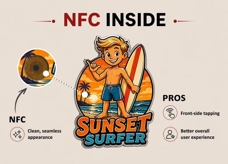 NFC Embedded Inside the Pin