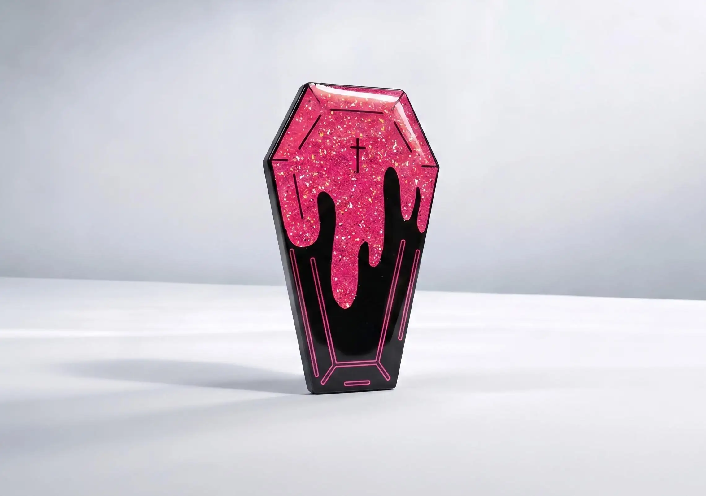 Epoxy Dome Glitter Pins With a Smooth Glossy Finish Epoxy Dome Glitter Pins With a Smooth Glossy Finish
