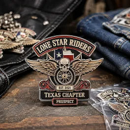 Custom Biker Pins for Clubs and Rider Groups Custom Biker Pins for Clubs and Rider Groups