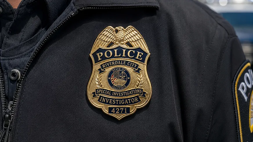 Custom police badge pins for law enforcement recognition