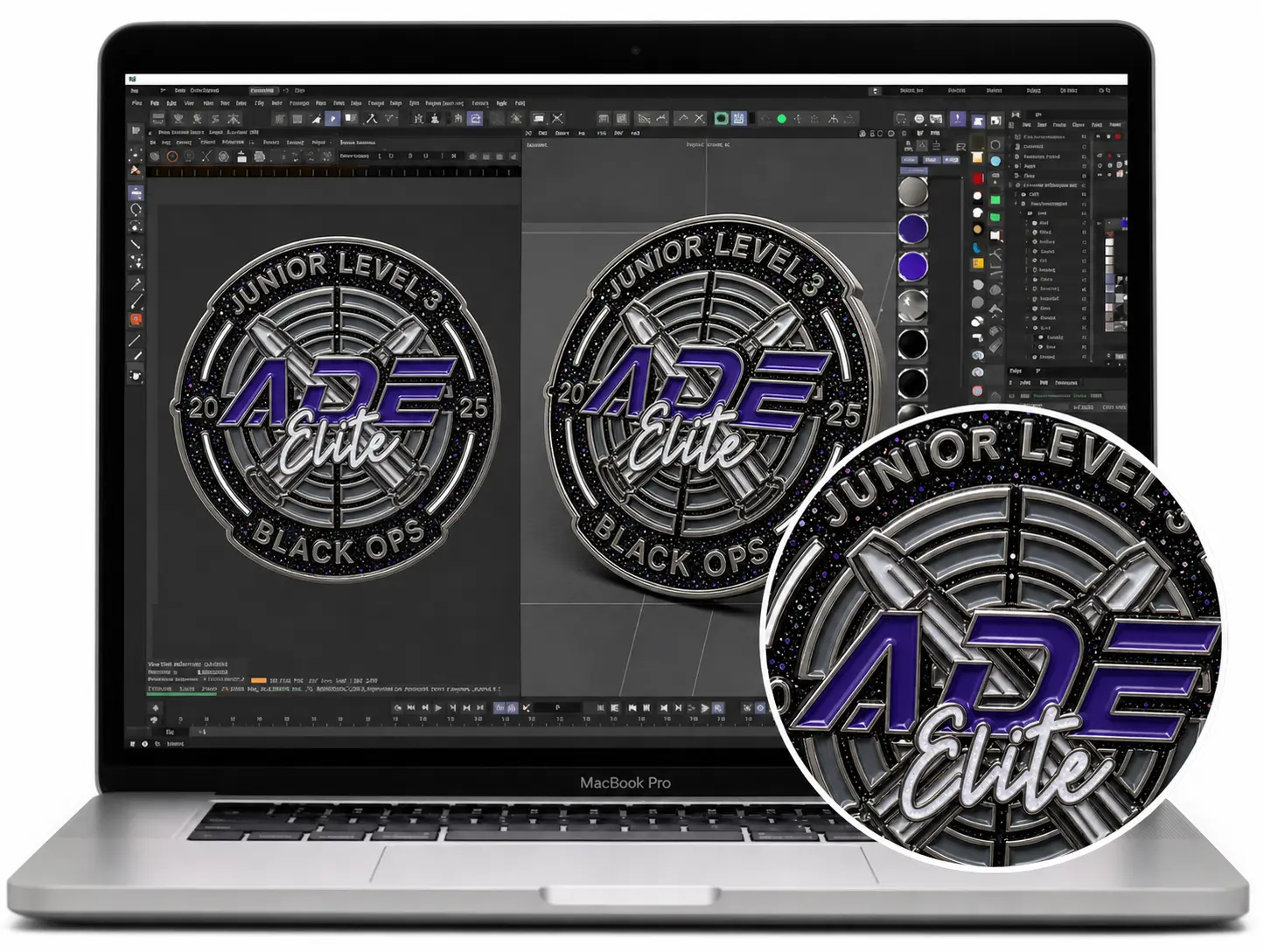 Glitter Pins with Fast Turnaround Glitter Pins with Fast Turnaround
