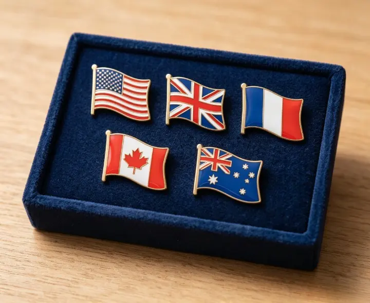 Custom Country Flag Pins