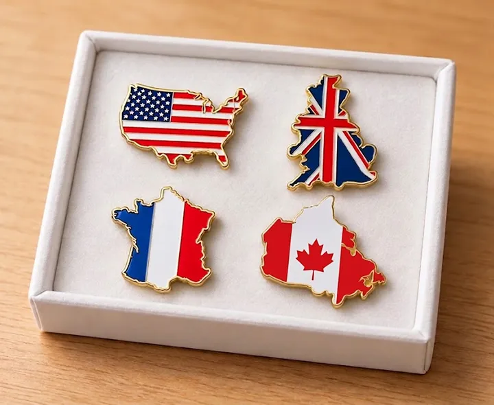 Custom Special-Shaped Flag Pins