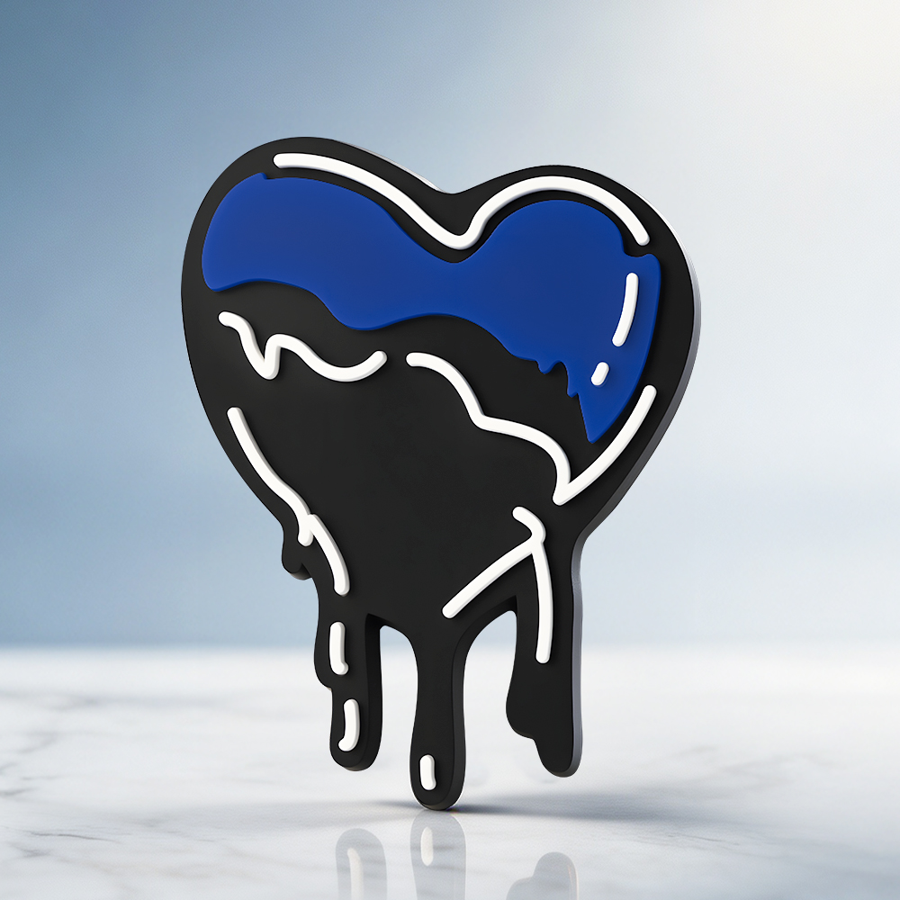 Melting Heart PVC Pins