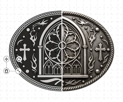 Deer Belt Buckle For Men Template