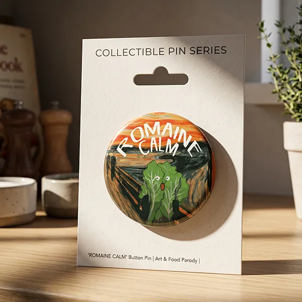 Custom Button Pins with Backer Cards