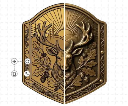 Deer Belt Buckle For Men Template