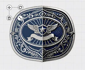 Badge Police Belt Buckle Template