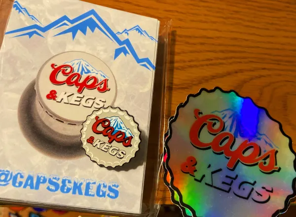 Brewery Themed Pin Backing Card