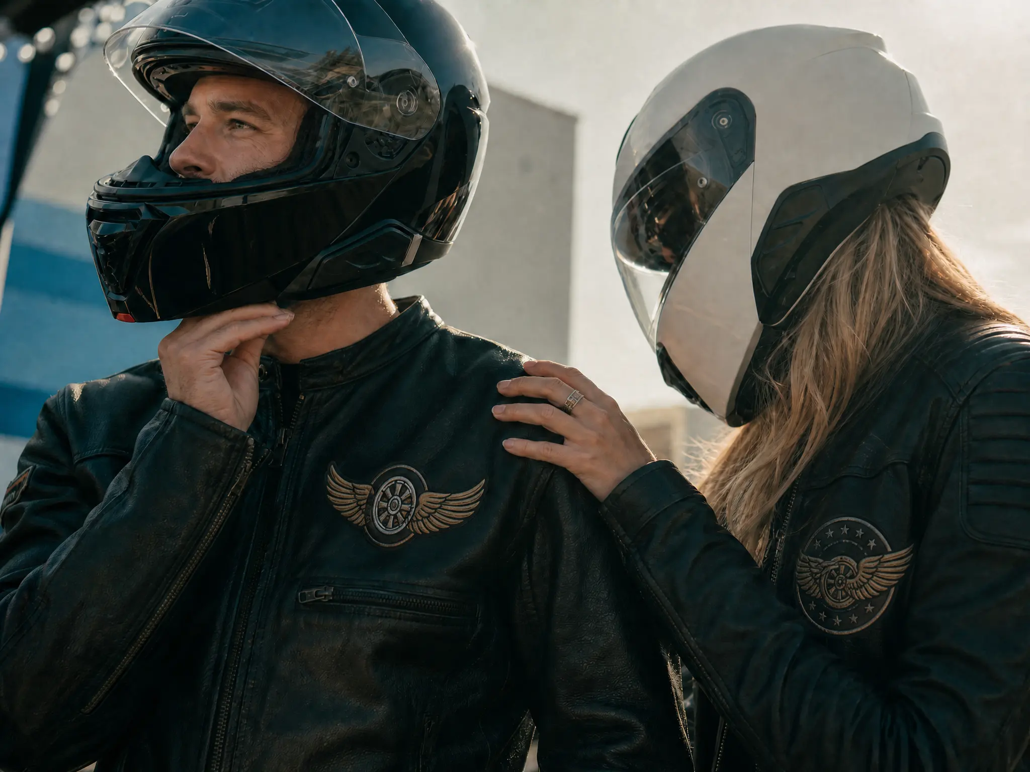 Custom Motorcycle Patches for Couples