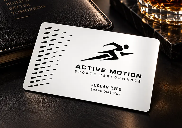 Standard White Metal Business Cards