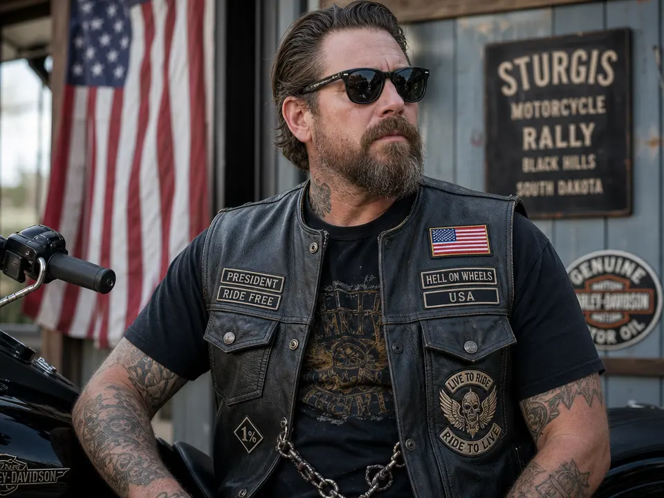 Custom Motorcycle Patches for Man