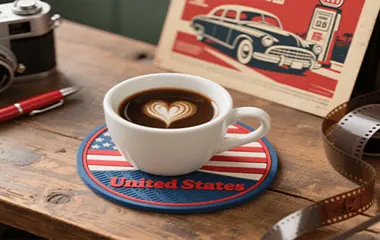 custom PVC coaster for coffee table decor