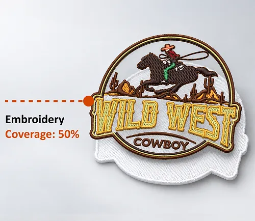 50% Embroidered Patches