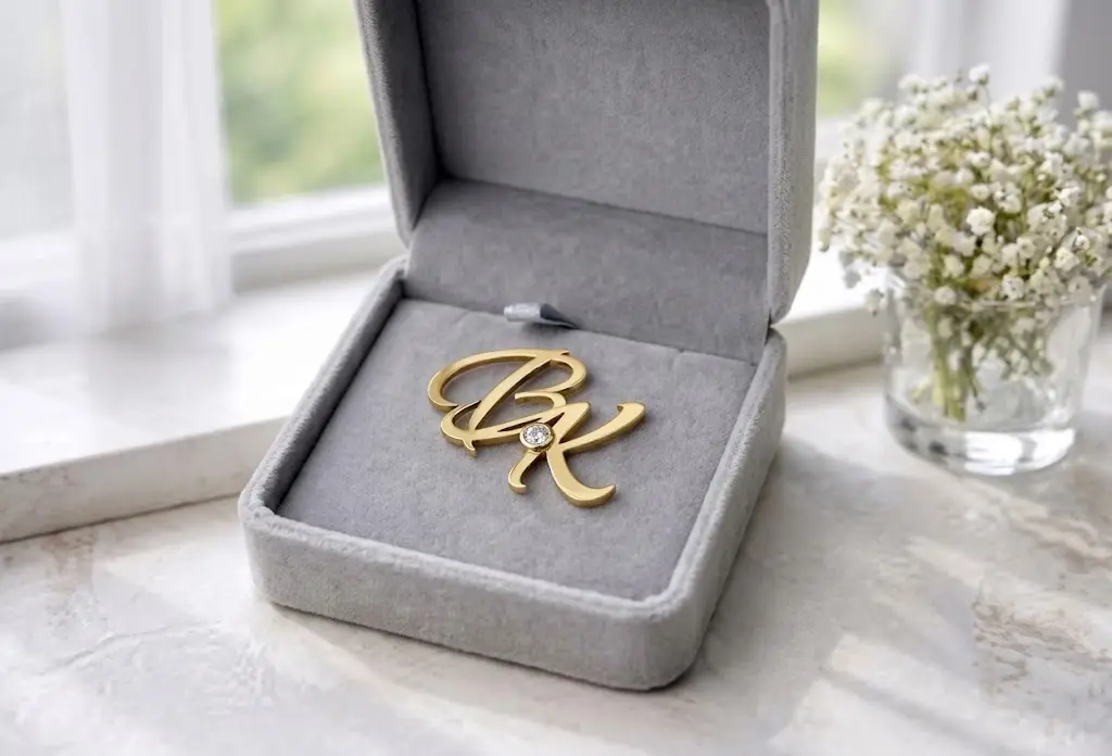 Rhinestone Initial Pins for Personal Gifts Rhinestone Initial Pins for Personal Gifts