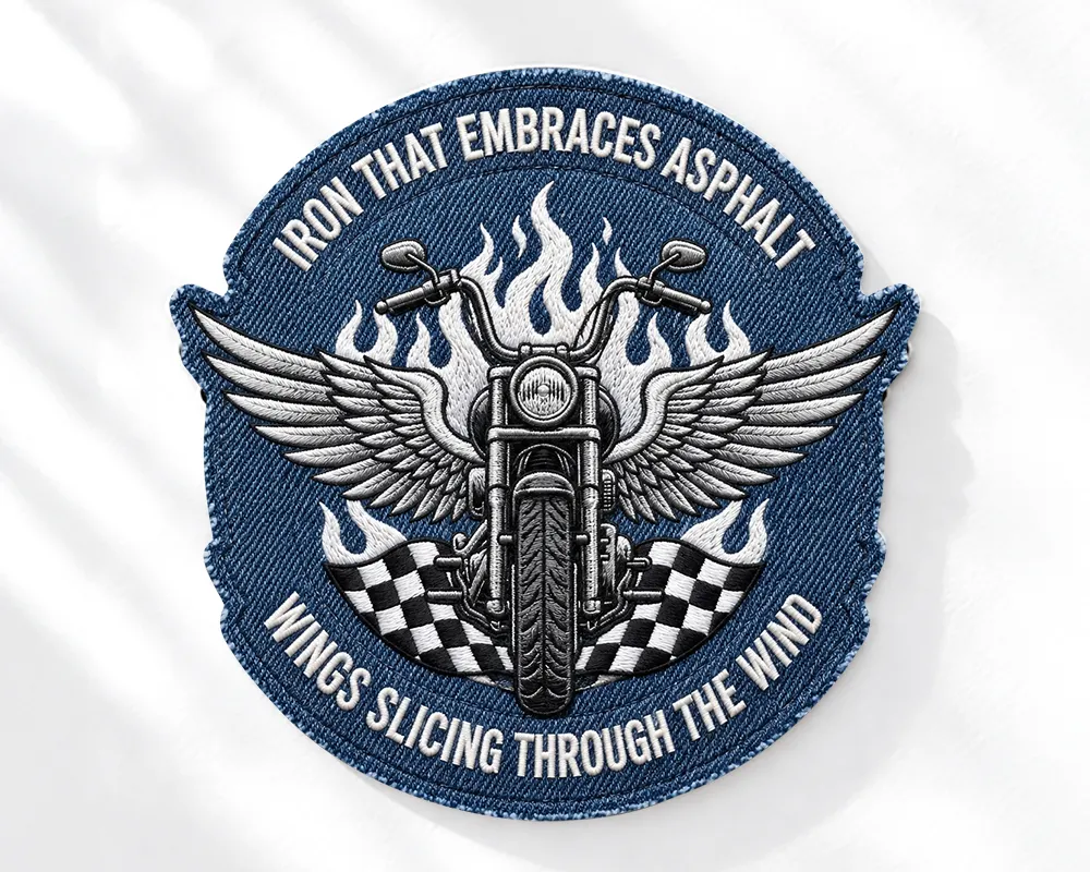 Denim Motorcycle Patches