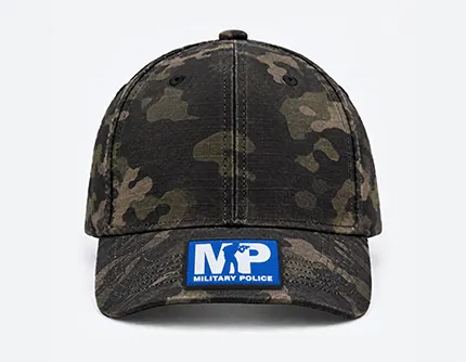 PVC Hat Patches Custom PVC patch size guide for upper peak hat placement
